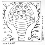 Baltimore Album Quilt Inspired Rug Hooking Patterns - Complete Set of 9 -