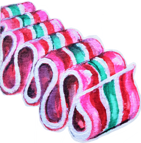 Ribbon Candy Hooking Gift Card