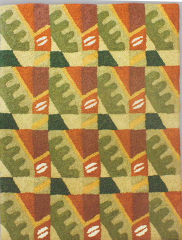Alice Butler: Brown and Green Geometric