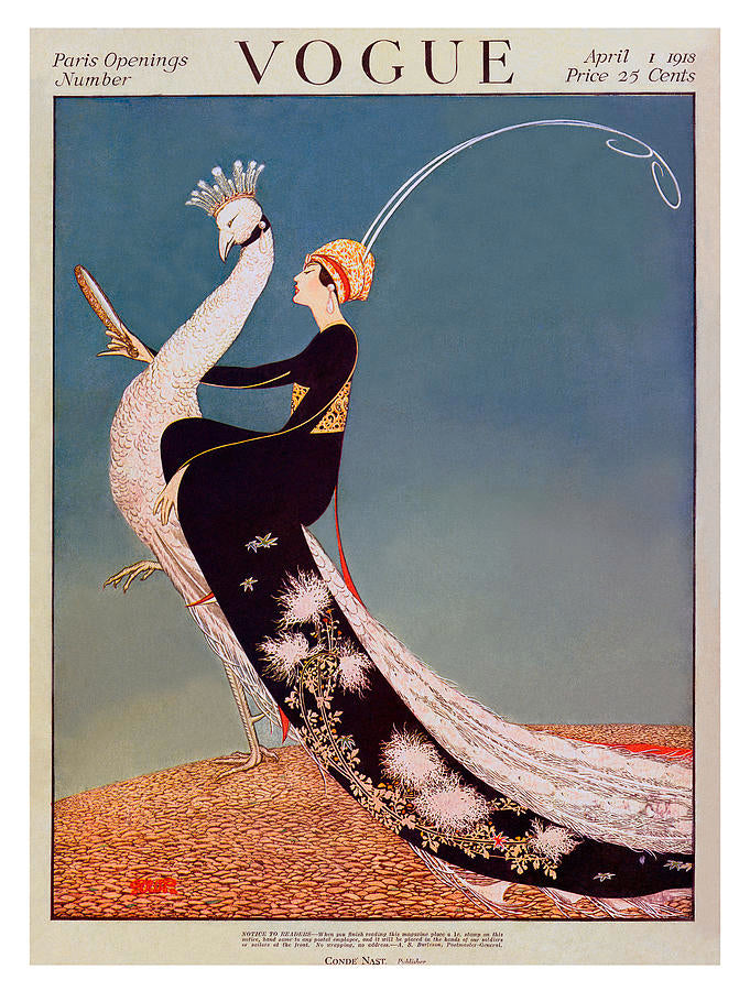 Vintage Vogue Cover: Apr 1918