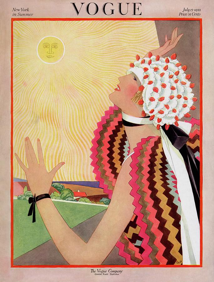 VOGUE 壁掛け 1924 アンティーク ヴィンテージ 雑誌 表紙 木製 ビンテージ品◾️VOGUE ヴォーグ 壁掛け 木製パネル アート
