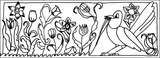 Magpie Flowerburst, Pattern