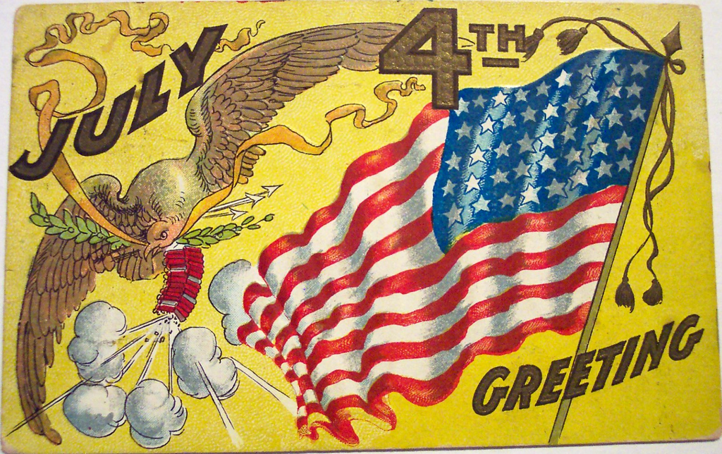 Vintage 4th Of July Postcard July 4th Greetings Vintage 4th of july postcard july 4th greetings