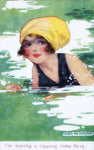 Vintage Summer Beach Postcard: Ripping Time