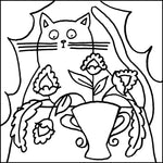 Fluffy the Cat Mini Punch Patterns and Kits
