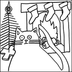 Fluffy the Cat Mini Punch Patterns and Kits