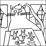 Fluffy the Cat Mini Punch Patterns and Kits