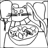 Fluffy the Cat Mini Punch Patterns and Kits