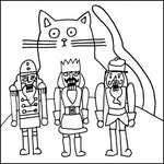 Fluffy the Cat; Rug Hooking and Punch Needle Patterns