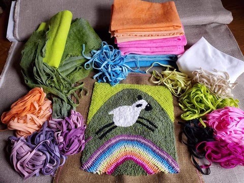 Rug Hooking Monthly Beginner March Kit - Irish Rainbow