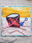 Rug Hooking Monthly Beginner - June Kit Sand Pail