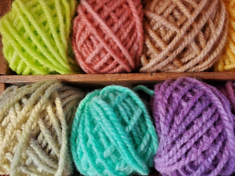 Farmer's Market, yarn sampler, 16 colors