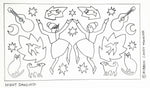 Night Dancing Rug Hooking Pattern Halloween