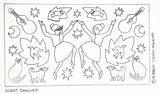 Night Dancing Rug Hooking Pattern Halloween