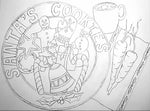 Santa Placemat - Christmas Pattern -