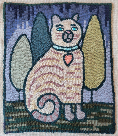 Beginner Class - Rug Hooking 1985 Cat: A Lesson in simple Techniques and Directional Hooking
