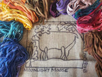 Moonlight Moose Mug Rug