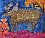 Moonlight Moose Mug Rug