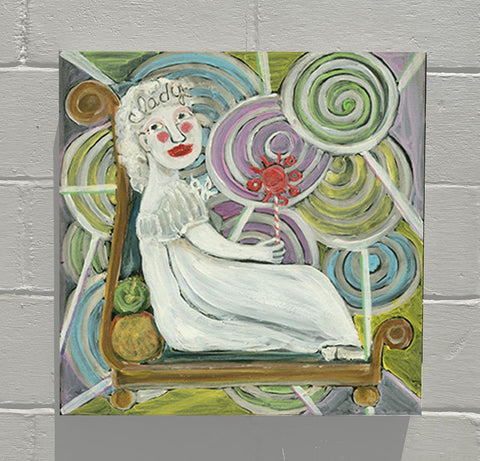 Nancy Thomas Pattern - Alphabet of Sweets - L - LADY OF LOLLIPOPS