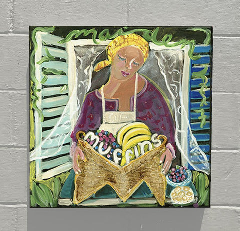 Nancy Thomas Pattern - Alphabet of Sweets - M - MAIDEN OF MUFFINS