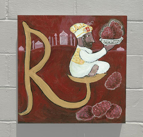 Nancy Thomas Pattern - Alphabet of Sweets - R - RAJA OF RASPBERRIES