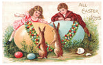Vintage Easter Postcard: All Easter Joys