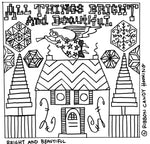 All Things Bright and Beautiful- Christmas Pattern -