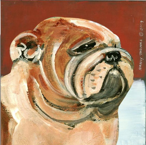Nancy Thomas Pattern - DOG - BULLDOG FACE -