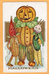 Vintage Halloween Postcard: Halloween Harvest