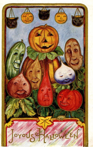 Vintage Halloween Postcard: Joyous Halloween