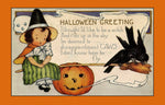 Vintage Halloween Postcard: Halloween Greeting