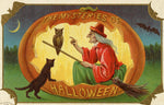 Vintage Halloween Postcard: The Mysteries of Halloween
