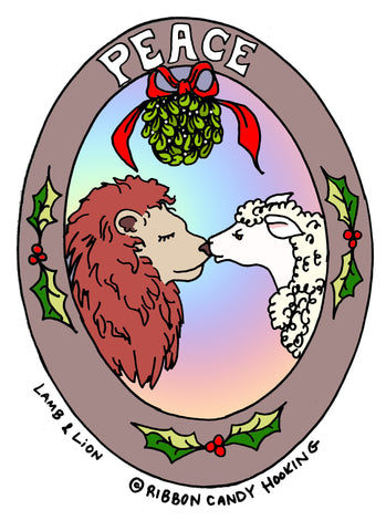 Lamb & Lion - Christmas Pattern -