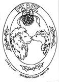 Lamb & Lion - Christmas Pattern -