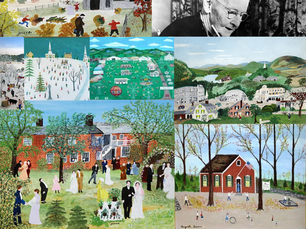 Grandma Moses The Pond 複製画 額装品 Grandma Moses The Pond 複製画 額装品 Grandma Moses The Pond 複製画