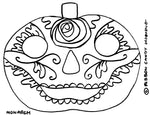 Sugar Pumpkin Skull Monarch
