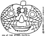 Sugar Pumpkin Skull Kiss of the Spider Pumpkin
