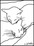 Two Sleeping Cats