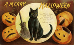Vintage Halloween Postcard: For Ways that are Dark