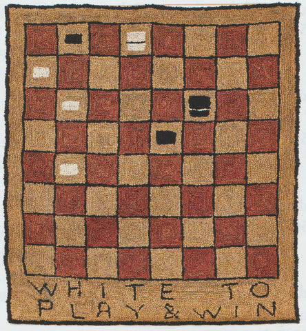 Checkers: White to play and Win