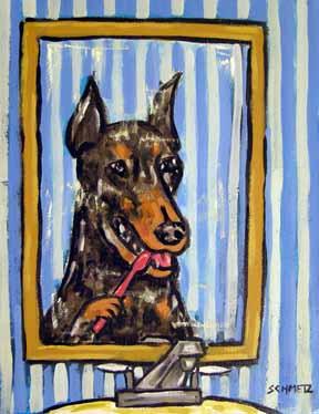 doberman teeth