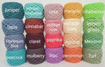 Fiestaware, yarn sampler, 20 colors