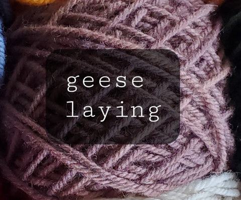 12 Days of Christmas Yarn: Six geese a-laying/65 yrd
