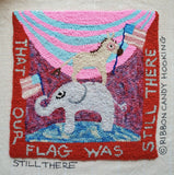 Rug Hooking Monthly Beginner - July Kit That our Flag was still there