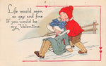 Vintage Valentine Postcard: Life would seem so gay and fine