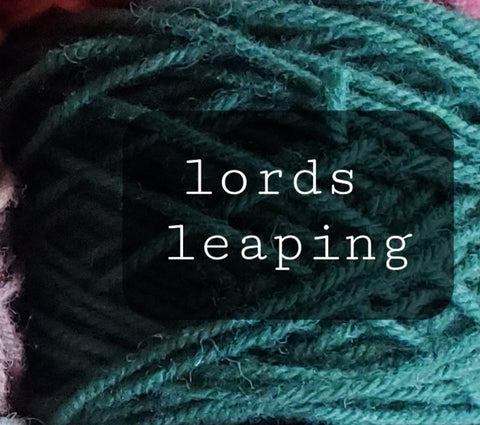 12 Days of Christmas Yarn: Ten lords a-leaping/65 yrd