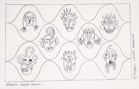 Primitive Mask Wall Spooky