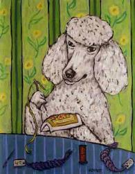 poodle needlepoint