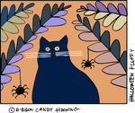 Maud Lewis' Halloween Fluffy