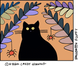 Maud Lewis' Halloween Fluffy